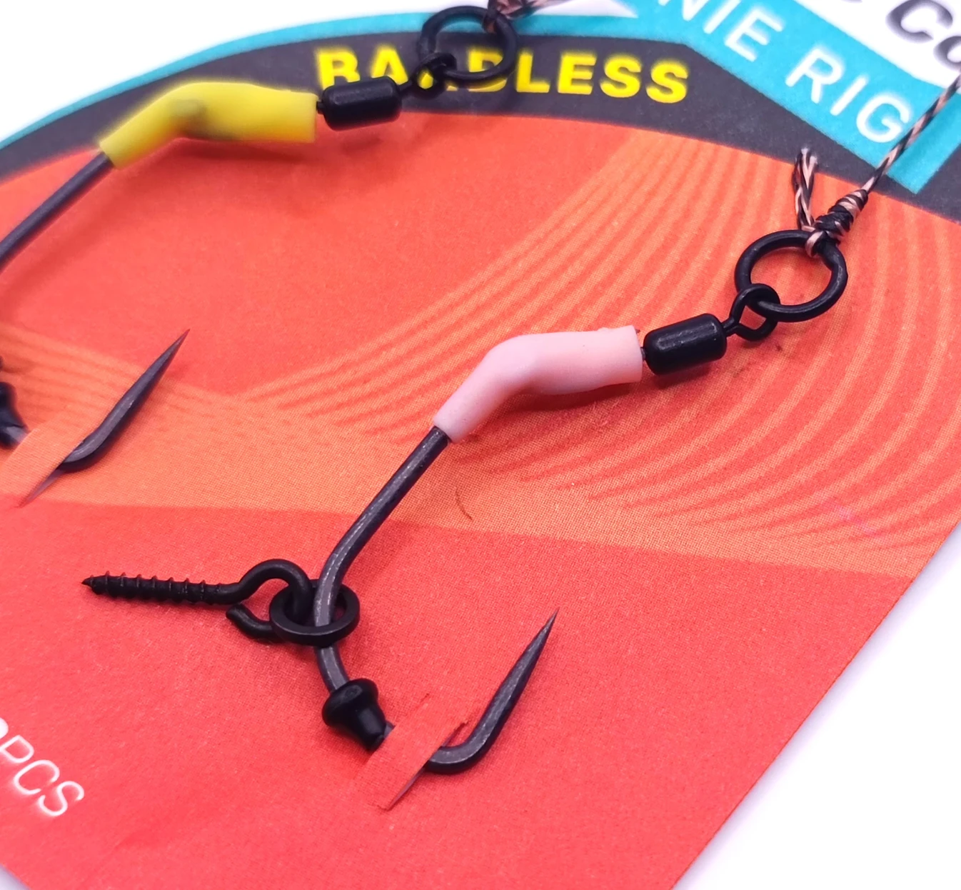 WG Extreme Colours Barbless Ronnie Carp Rig Előkötött bojlis előke